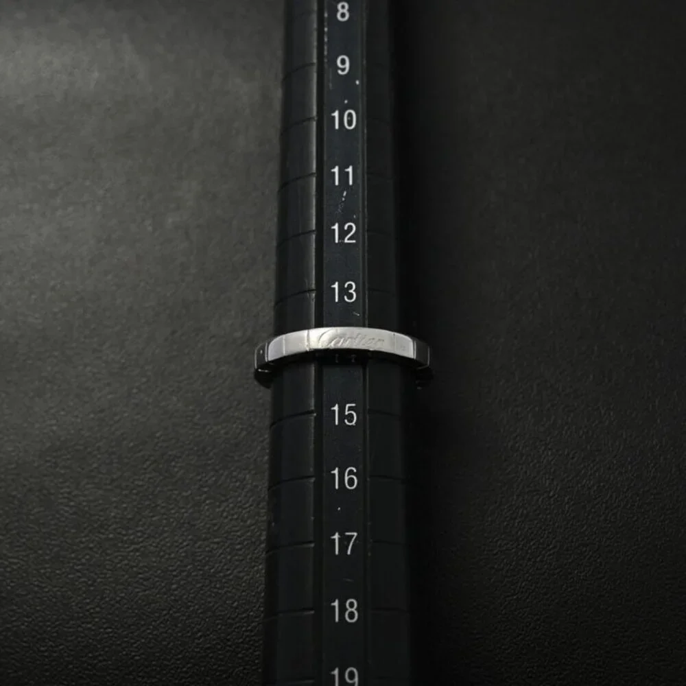 ★SOLD★ Cartier Lanier Ring 54 White Gold Wedding - Picture 10 of 11